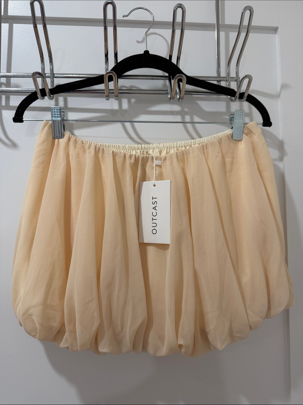 Outcast Women's Cream Bubble Skirt - Flowy Skater Silhouette